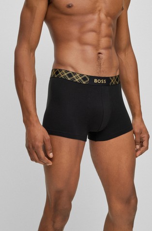 HUGO BOSS Darilni paket nogavic in boksaric iz bombažne mešanice Črna - Black 2
