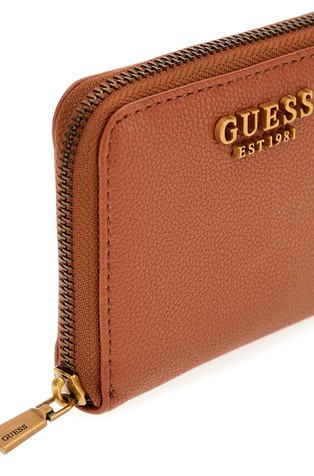 GUESS Malva manjša denarnica z zadrgo Rjava - Brown 3