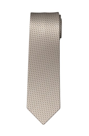 Patterned silk tie