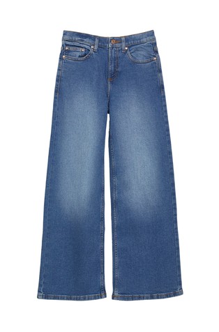 Jeans hlače s širokimi hlačnicami