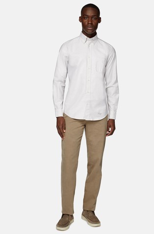 BOGGI MILANO Stretch Cotton Trousers Beige 4