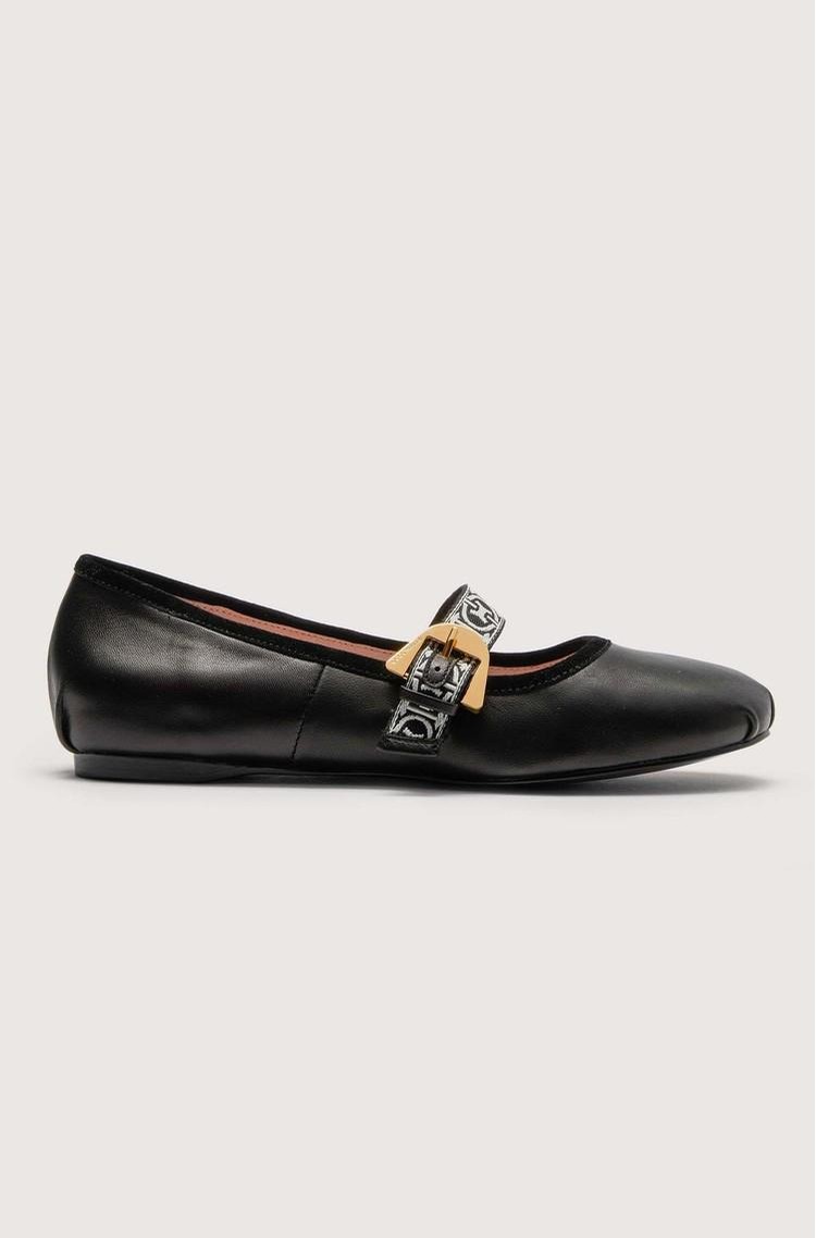 COCCINELLE Beatriz leather ballerinas Black 
