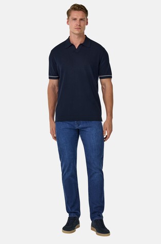 BOGGI MILANO Regular Stretch Denim Jeans Medium Blue 3