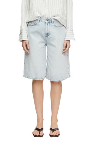 Bermuda light washed jeans