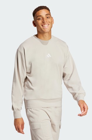 ADIDAS Essentials Feelcozy pulover s frotirano notranjostjo Siva - Wonalu / White 5