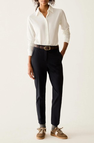 Slim fit hlače iz bombažne mešanice