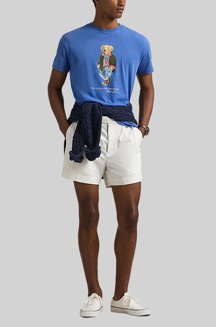 RALPH LAUREN Classic Fit Polo Bear Jersey T-Shirt Blue 3