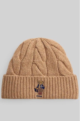 Polo Bear pletena kapa iz volnene mešanice