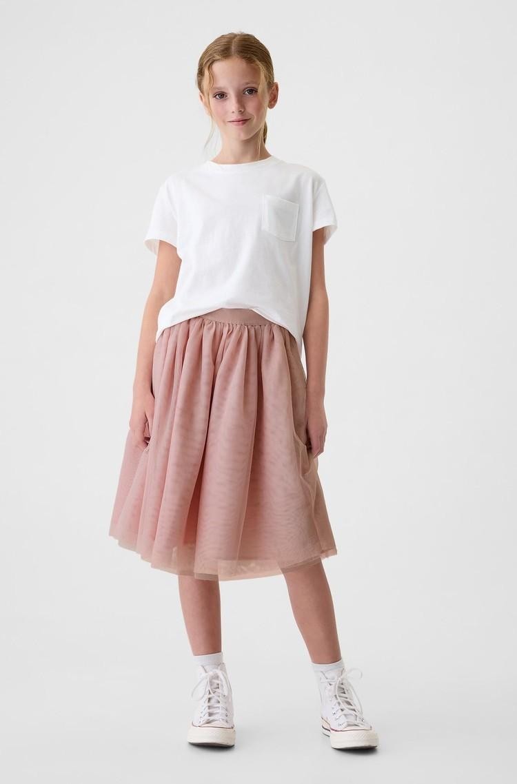 GAP Midi krilo iz tila za deklice Roza - Primitive Pink 