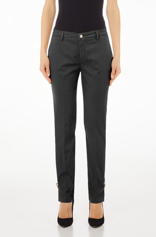 Slim fit stretch cotton chino pants