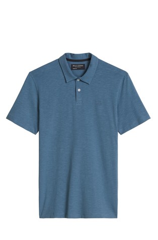 Slim short-sleeved polo shirt in jersey