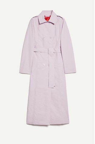 Double-breasted trench coat