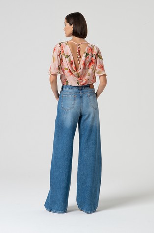 FRACOMINA Palazzo pant jeans Blue 3
