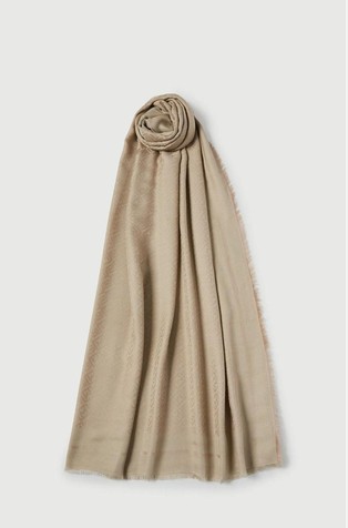 Šal iz viskozne mešanice z vzorcem monogramov