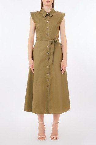 Poplin shirt dress