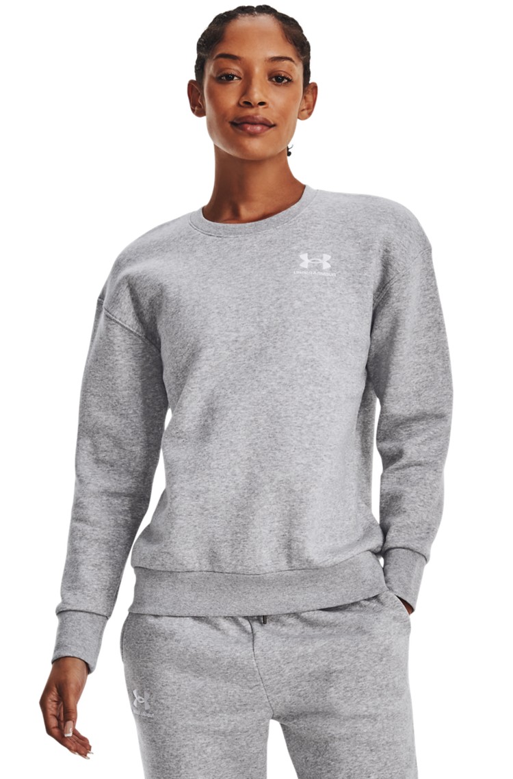 UNDER ARMOUR UA Essential pulover s flisirano notranjostjo Siva - Grey 