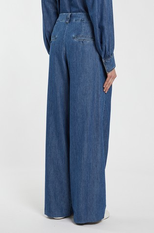 MARELLA Wide-leg denim jeans Blue 2