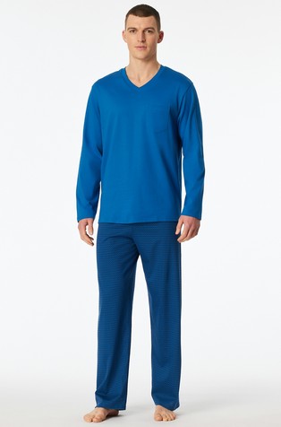 Comfort Essentials - pižama z dolgimi rokavi in V-izrezom