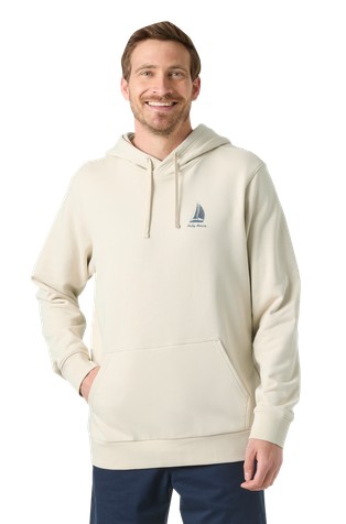 Shoreline pulover s kapuco in potiskom