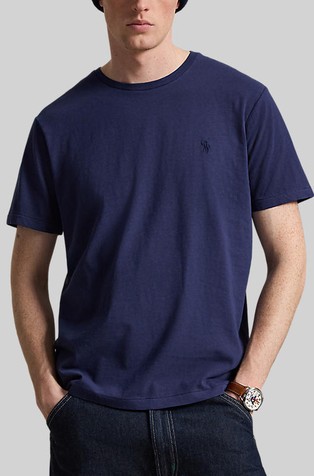 Standard fit majica s kratkimi rokavi iz bombaža in lana