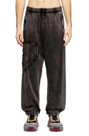 Organic cotton sweatpants with Oval D patch
