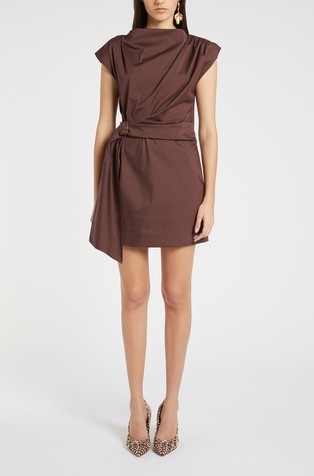 Mini obleka z dekorativnim pasom