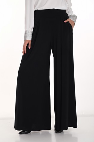 Široke hlače z visokim pasom