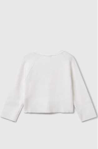 BENETTON Slim fit cardigan White 2