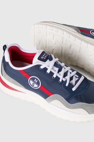 NORTH SAILS Horizon Jet Sneaker Dark Denim / Gray / Red 4