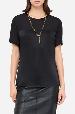 Satin viscose blouse