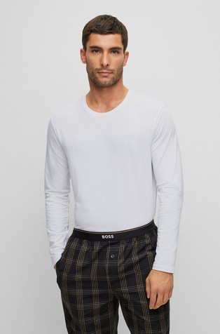 Stretch-cotton Regular-fit T-shirt with Embroidered Logo