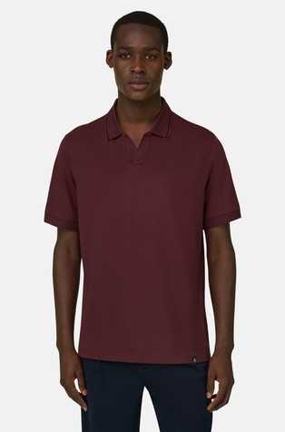 Polo shirt in high-performance S-Cafè®piqué fabric