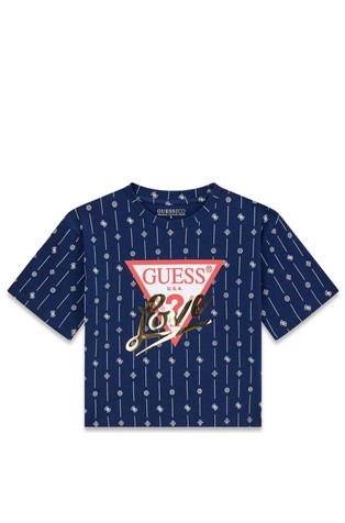 All over logo print t-shirt