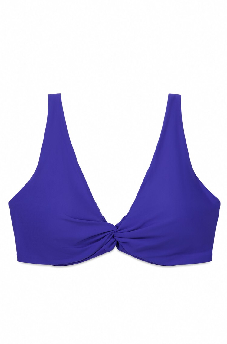 WOMEN'SECRET Triangel zgornji del kopalk z oporo Modra - Blue 