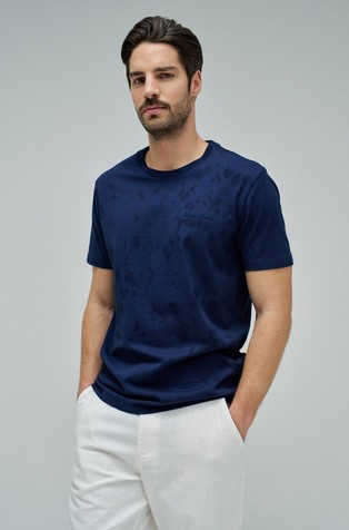 Vzorčasta majica z logotipom