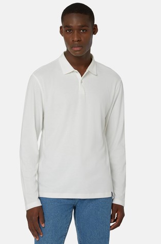 Polo Shirt in a Cotton Blend High-Performance Jersey Regular