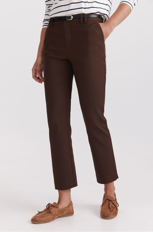 Regular chinos with belt