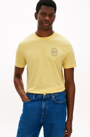 Bombažna logo majica s kratkimi rokavi