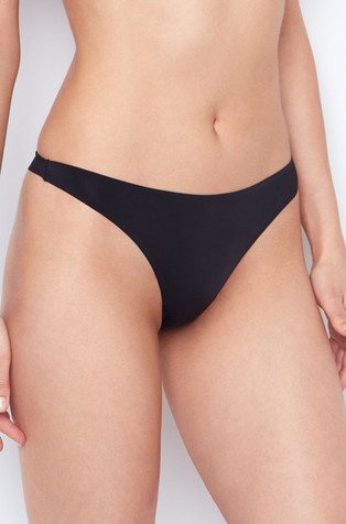 ETAM Pure Fit® tangice iz mikrofibre in tila Črna - Black 1