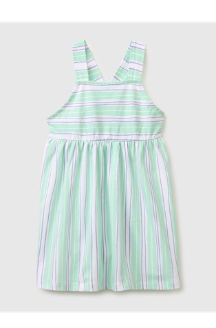 Vzorčasta obleka z naramnicami