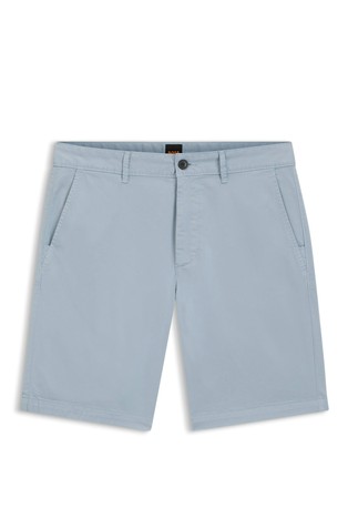 Slim-fit shorts in stretch-cotton twill