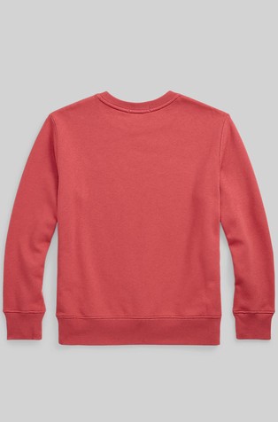 RALPH LAUREN Polo Bear Fleece Sweatshirt Nantucket Red Bear 2