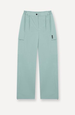 Water-repellent technical cargo trousers