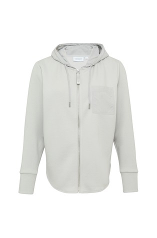 COMMA Relaxed-fit sweat jacket in a fabric mix Grey 4