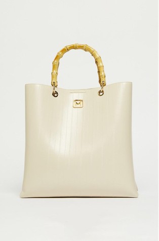 Medium torbica z ročajema iz bambusa