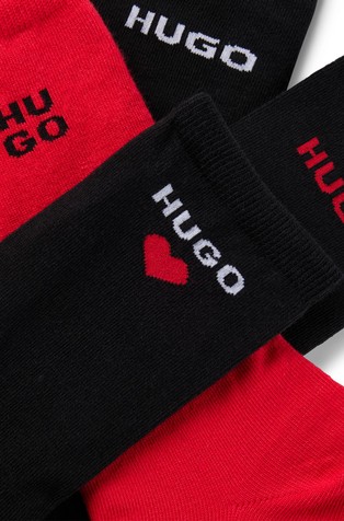 HUGO BOSS Paket 4 parov nogavic z logotipom Večbarvna - Multi 3