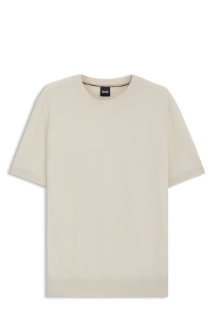 Pleten pulover s kratkimi rokavi in različnimi strukturami