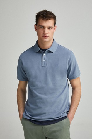 Slim fit piké polo majica s kontrastnimi detajli