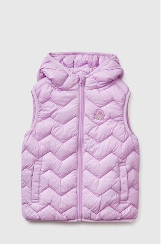 Padded vest with hood