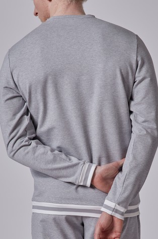 SKINY Every night in mix &amp; match zgornji del pižame z dolgimi rokavi Siva - Stone Grey Melange 2